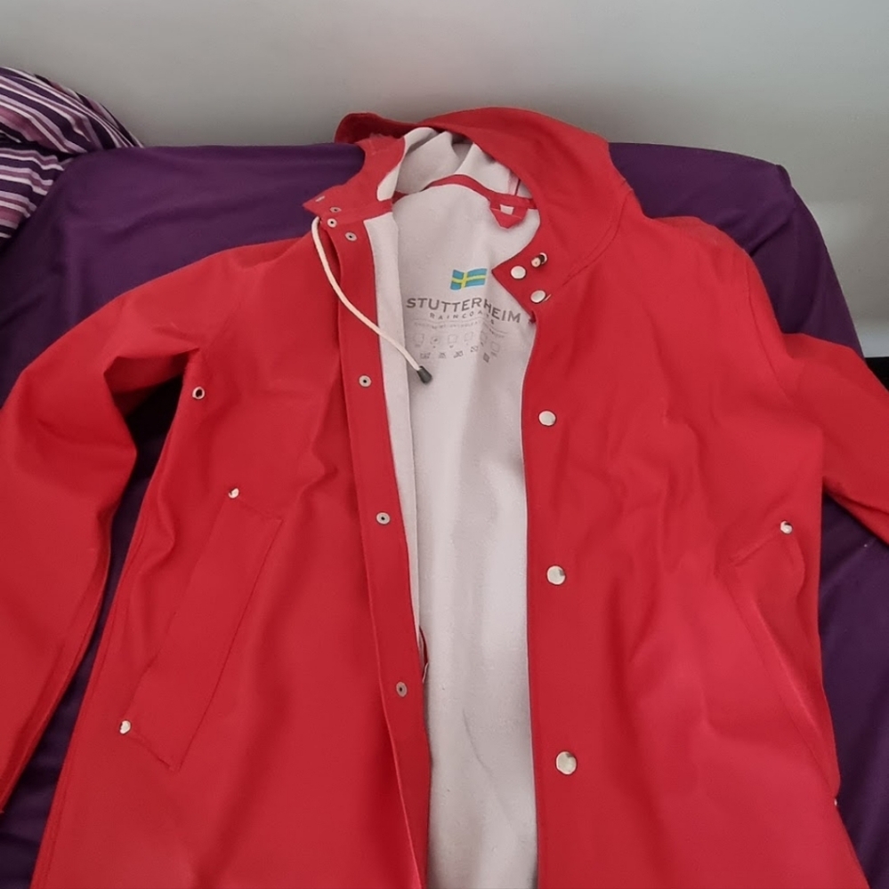 Sutterheim Red Raincoat - Picture 2 of 2